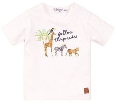 Dirkje chlapčenské tričko – zvieratká VD0216 62 biela